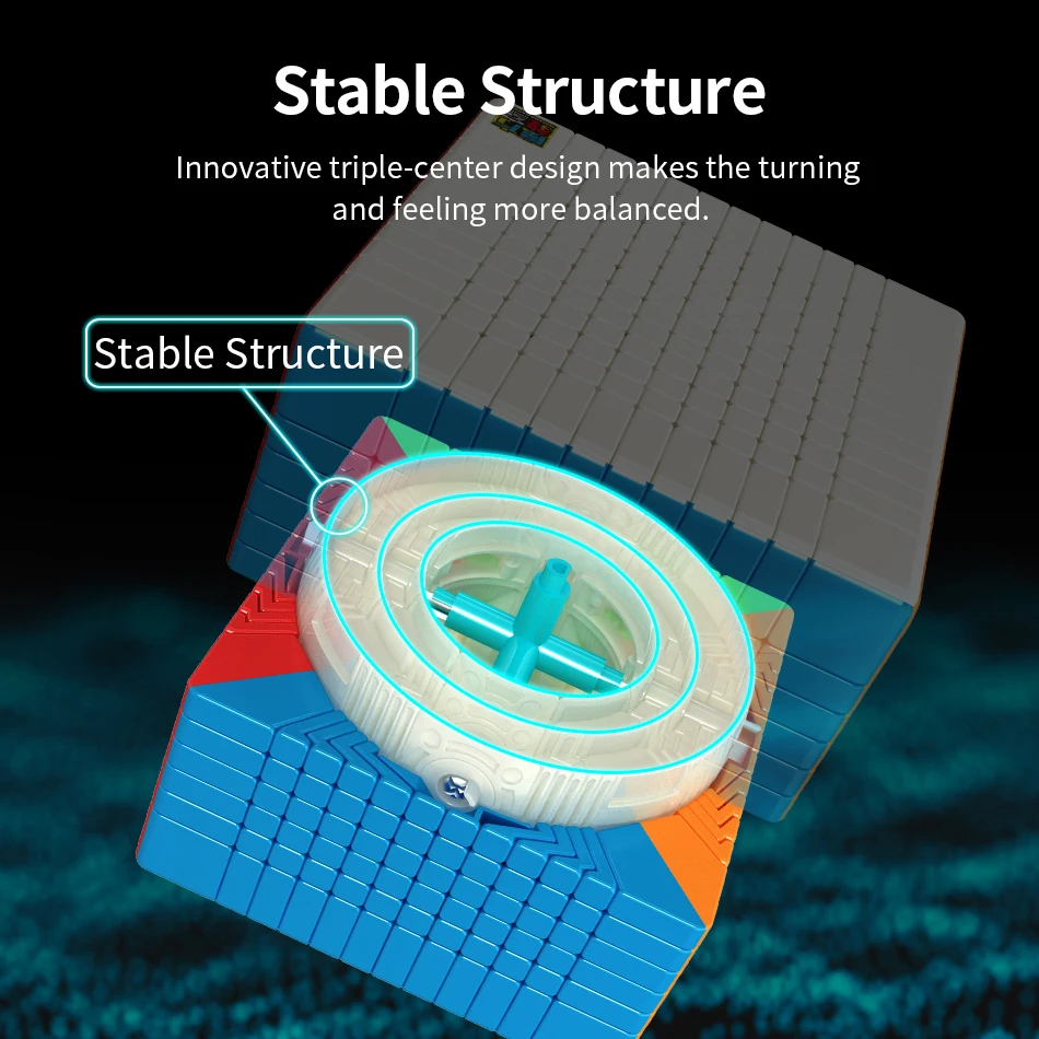 Meilong12 New Breakthrough 12x12 Magic Cube Smooth ABS Plastic 3D Puzzle Cubes Toy Magnetic Stickerless 5x5x5 Speed Puzzle