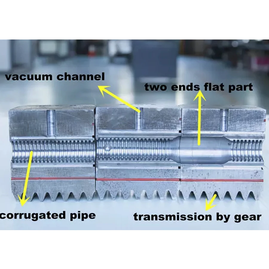 12-40mm Corrugated Plastic Pipe Machine High Speed Single Wall Corrugated Pipe Extrusion Line With Vacuum Pump Recycling Plastic