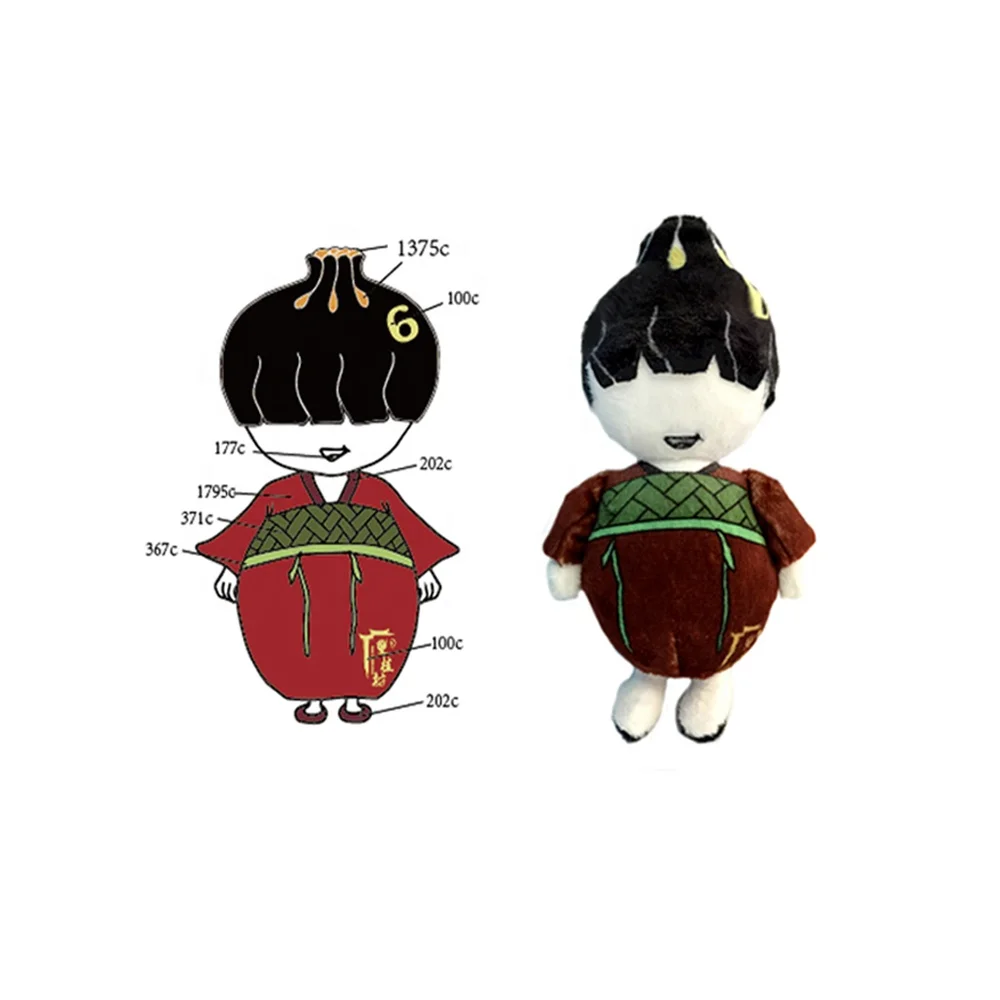 Низкий минимальный заказ Oem Шанхай пользовательские человеческие плюшевые куклы с шляпой