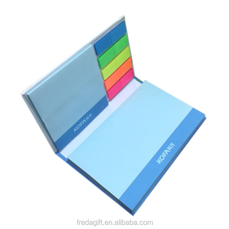 Customized logo printing promotional stationary write memo pads sticky notes set /office desk pad set