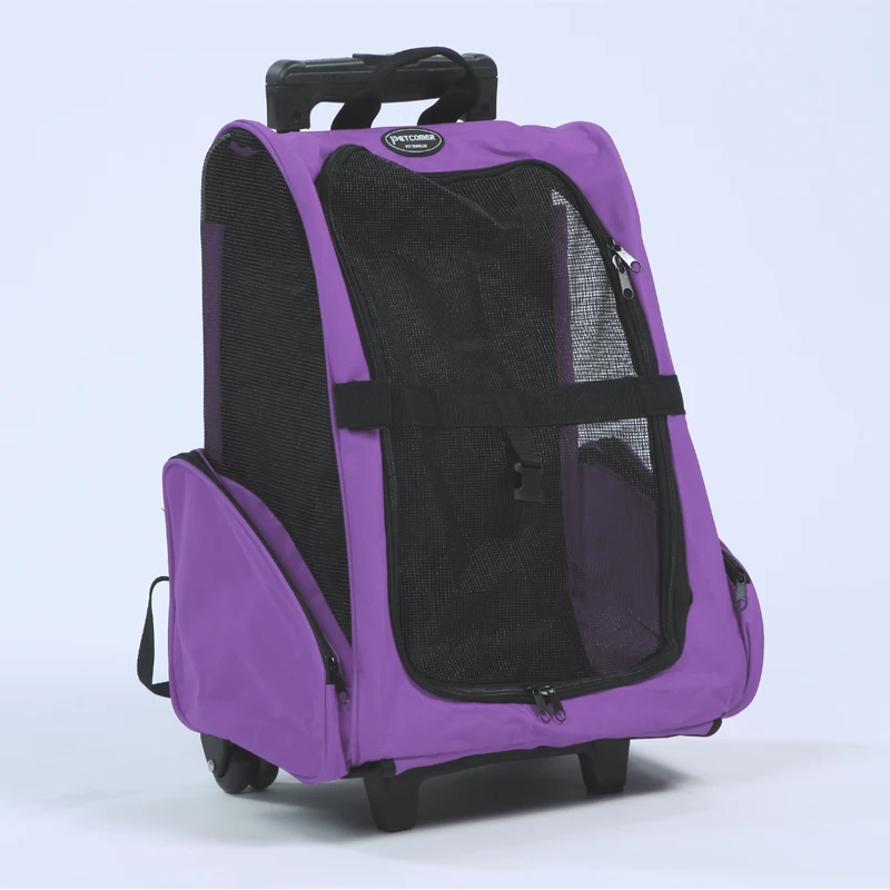High Quality Pet Rolling Carrier Cat Travel Bag Dog Carrying Bag Pet Trolley Backpack Portable Pet Rolling Carrier with Wheels
