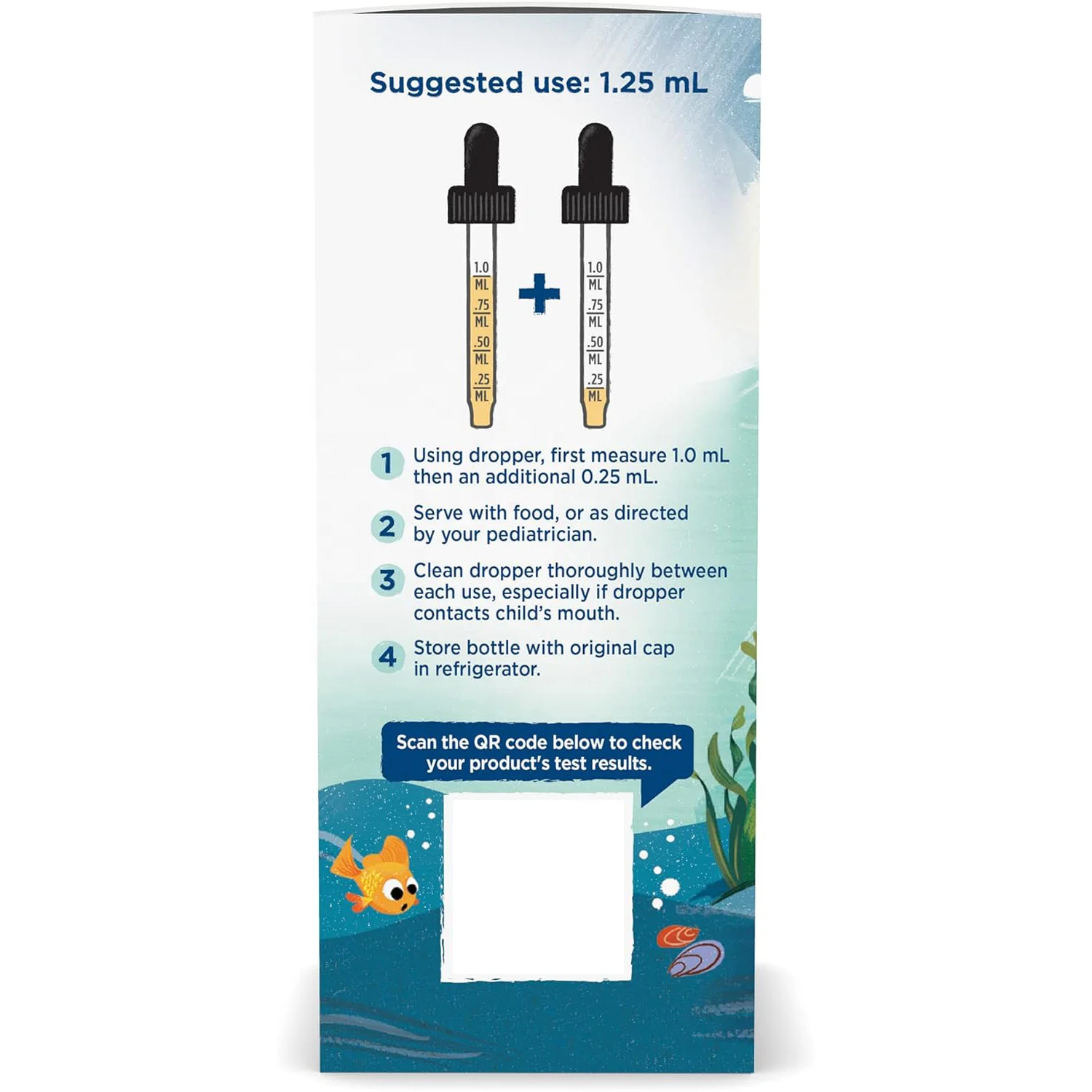 Children DHA Drops Berry Punch Drops for Kids DHA+EPA Total Omega-3 with EPA and DHA For Cognitive & Immune Function