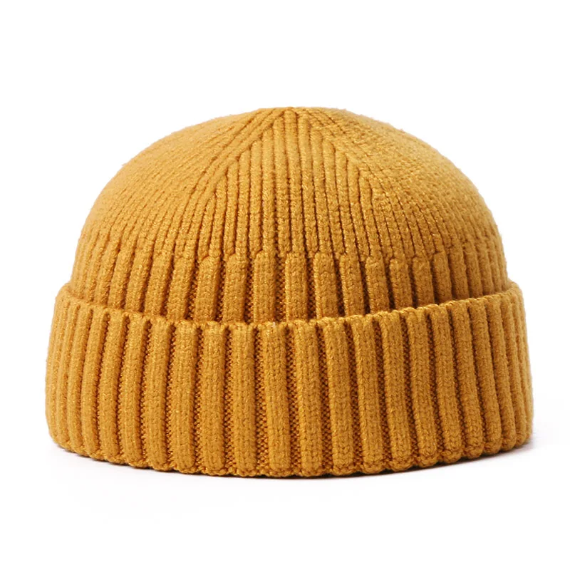 Ready to Ship Winter High Quality Knitted Melon Skin Cap Baby Beanies