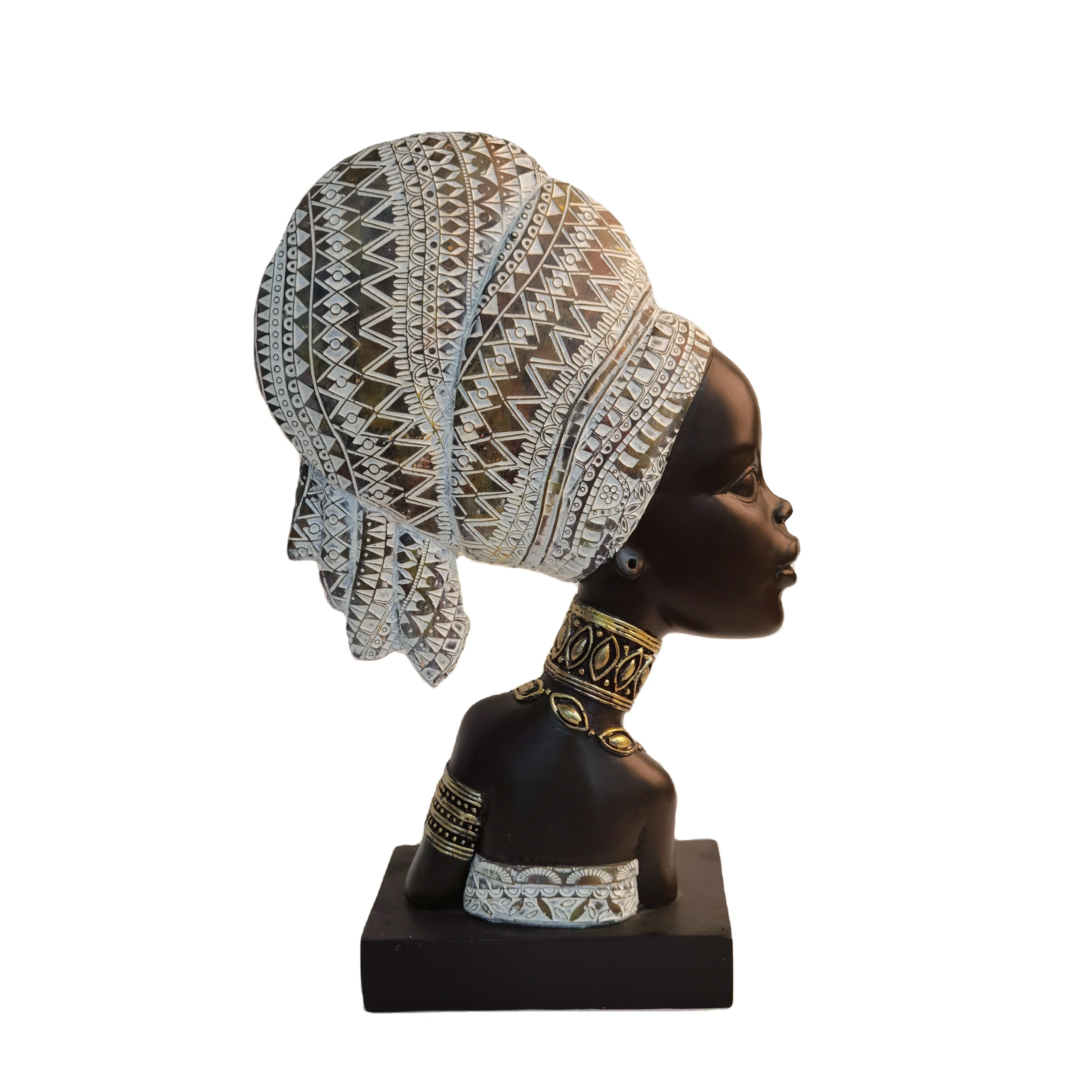  Горячая Распродажа скульптура Африканской женщины статуэтка