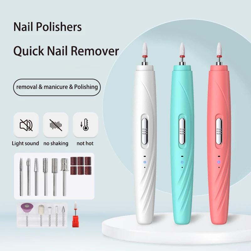 Nail Polisher Rechargeable model long life nail removal and grinding machine Portable nail polishing machine