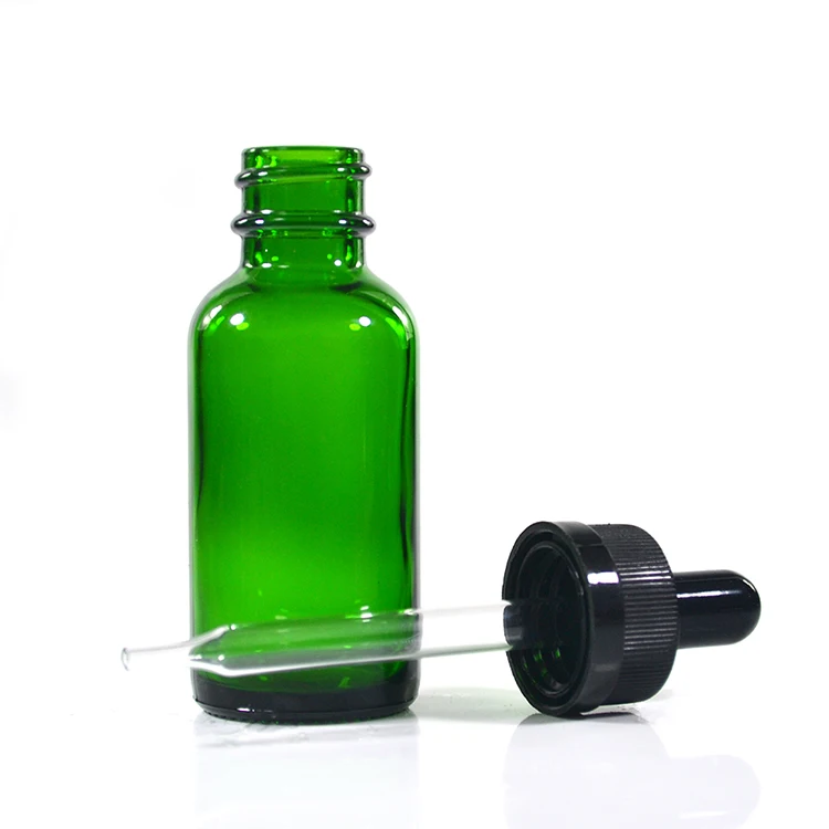 
Hot sale essential oil e liquid 1 oz 30ml amber round boston glass dropper bottle 