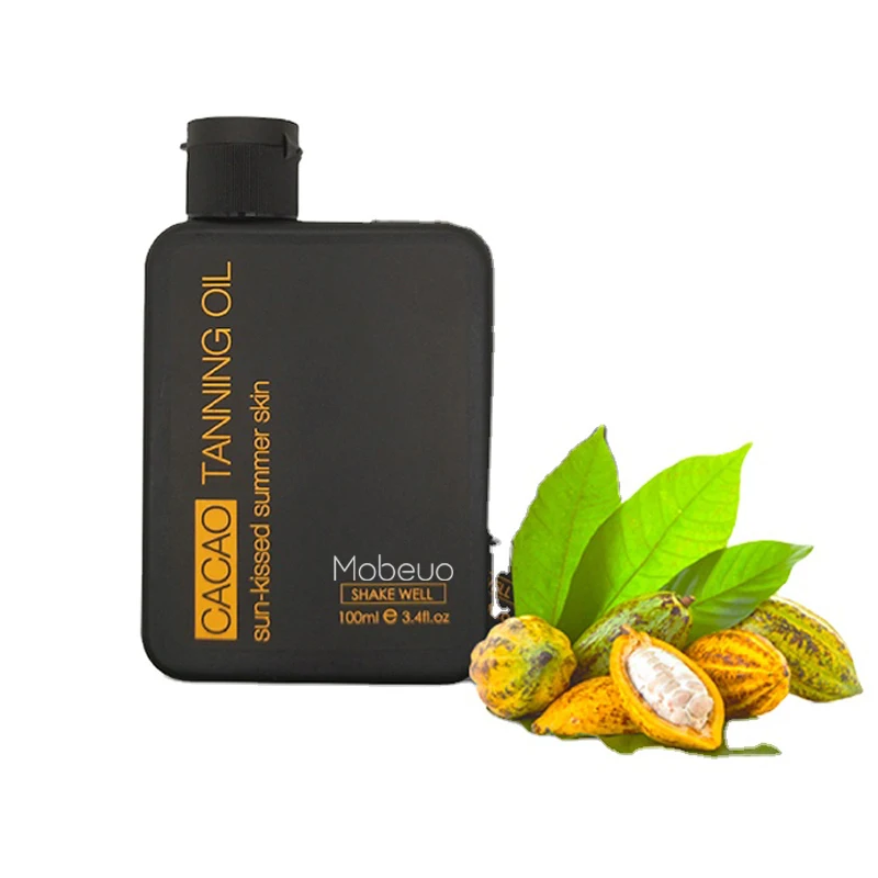 Mobeuo OEM/ODM private label skin care Tan Lotion Dark tan cocoa tan oil  with lowest price