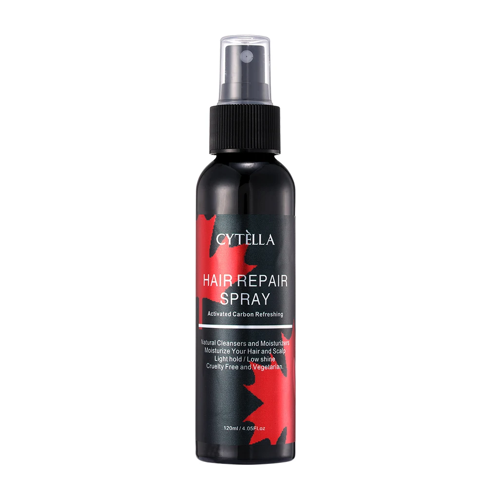 Activated Charcoal Spray Panthenol for Hair - Hairspray for Texture & Volume Vegan  Light hold