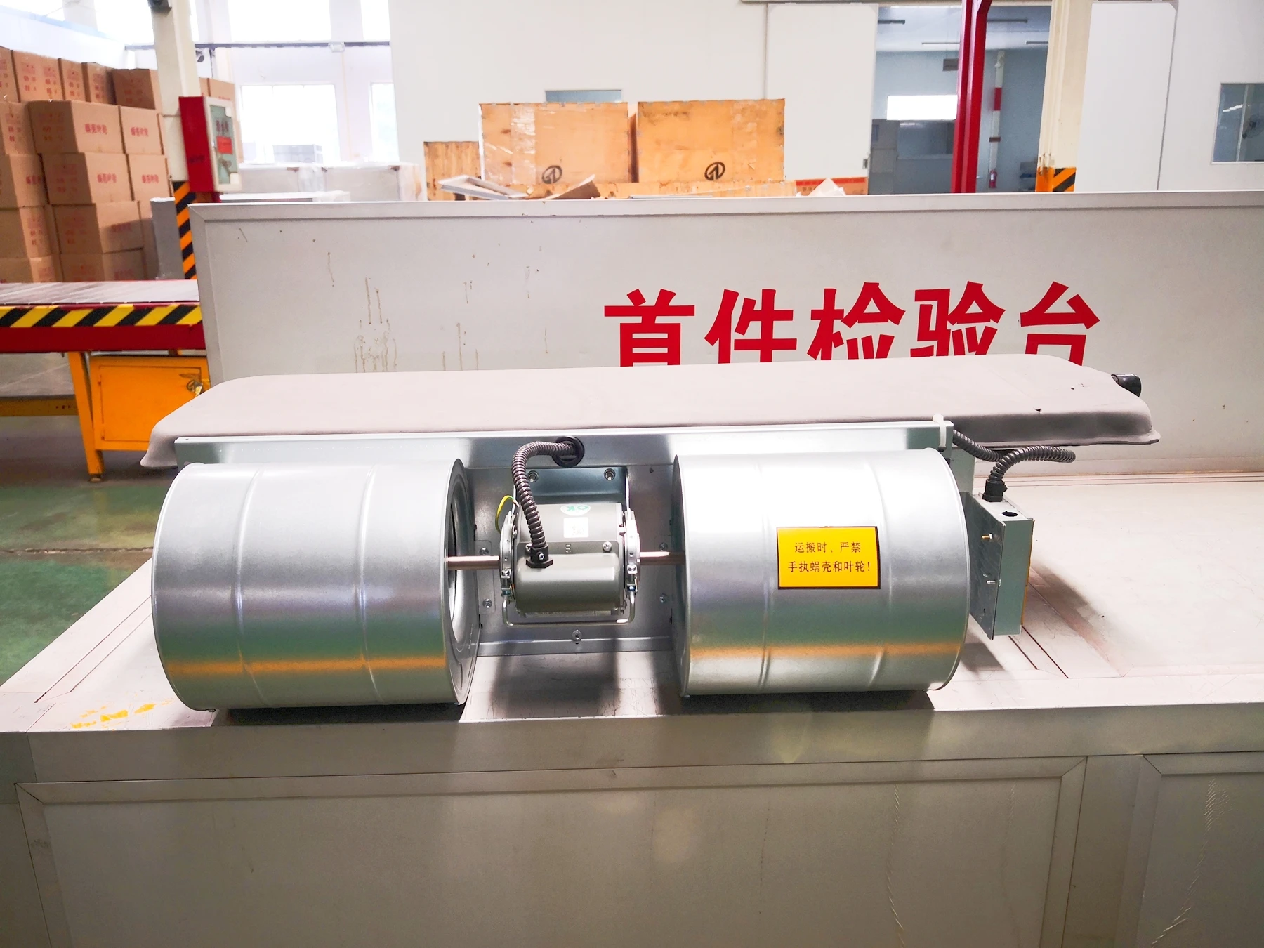 Ceiling mounted heating and cooling fan coil