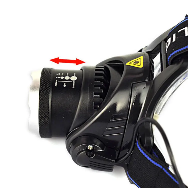 USB Rechargeable Hot sale Outdoor Headlight Waterproof T6 LED Camping Headlamp Head Torch Flashlight for Fishing Hunting