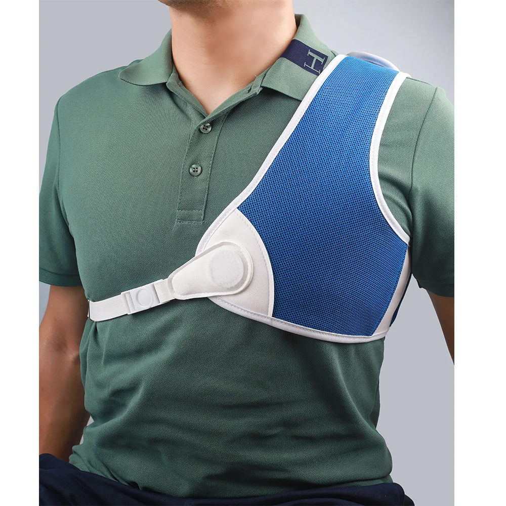 Manufacturer Factory Price Breathable Double Knit Sandwich Mesh Material Chest Protector Archery Chest Guard  In Stock