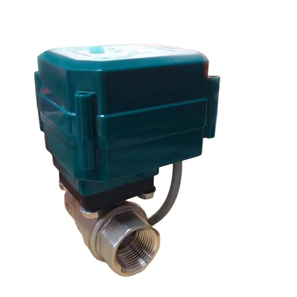 tuya smart wifi water valve wifi automatic shut off smart valve stainless steel brass  BSP NPT motorized flow control valve
