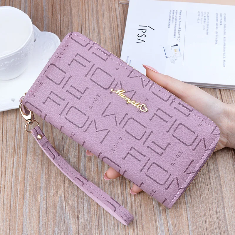 
Mini Pu Bag Letter Long Women Wallet Clutch Envelope Wallet Multifunctional Mobile Phone Bag Ladies Wallet 