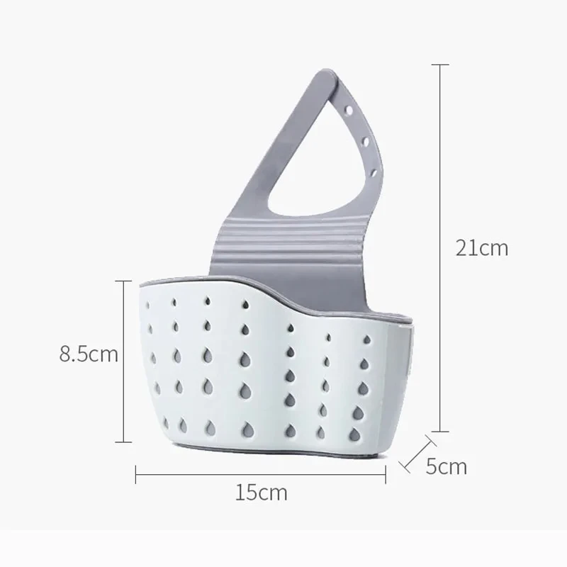 Soap Sponge Drain Rack Sink Shelf Dish Drainer Portable Hanging Drain Basket Kitchen Gadget Kitchen Organizer Accessory