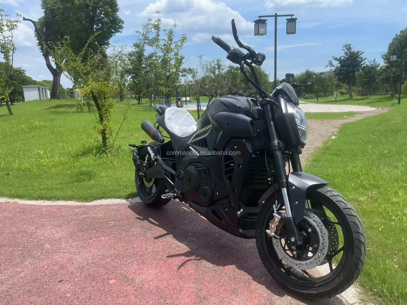 China Manufacture 8000W Mid Belt Motor Electric Motorcycle Top Speed 150km/h