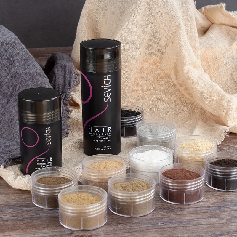 Private brand Hair Fibers for the Balding, Thinning Hair 100% Natural Texture Hair Loss Concealer