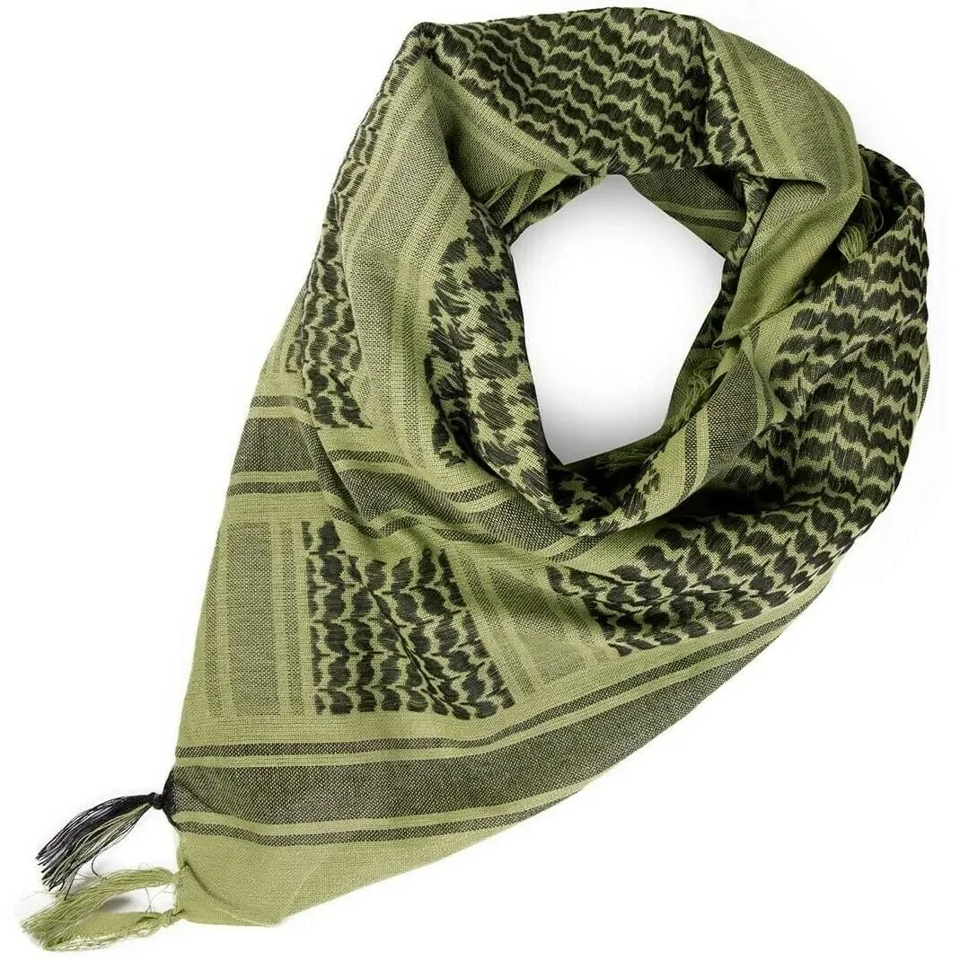 shemagh Arab keffiyeh style scarf desert forces neck and face wraps 100% cotton