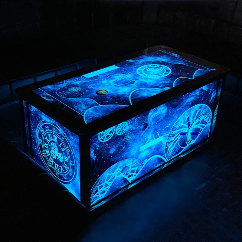 New Design Home Bar Coffee Table Night Club Led Lighting Tables With Usb Charge Pub Table