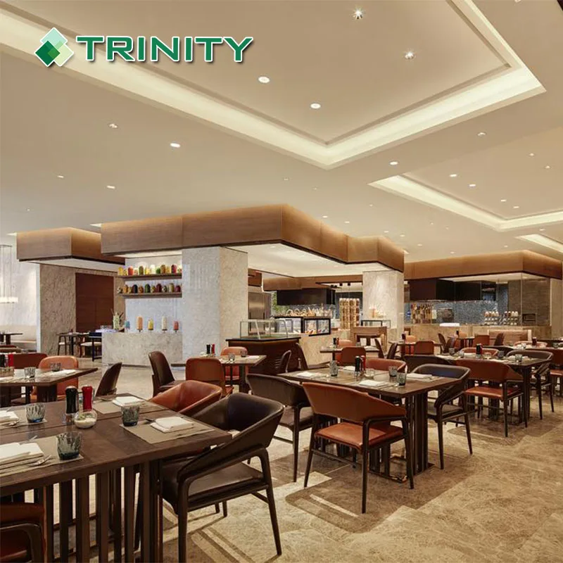 Luxury Custom Chinese Wooden Chair Table Furniture for Restaurant