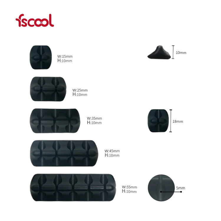 Wholesales Easy Clean Soft Silicone Wire Winder Cable Cord Organizer