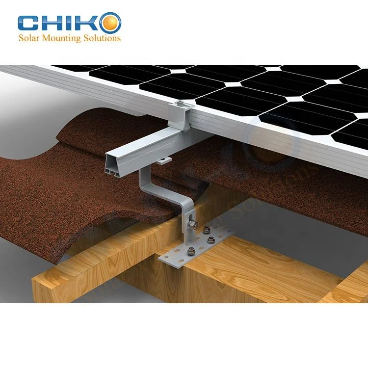 Алюминиевая система стеллажа солнечной панели для черепичной крыши