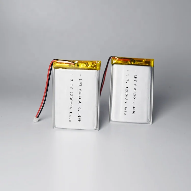 Customized 603450 1200mah li ion battery 3.7 1200mah rechargeable battery lithium ion for gps dash cam wireless speaker