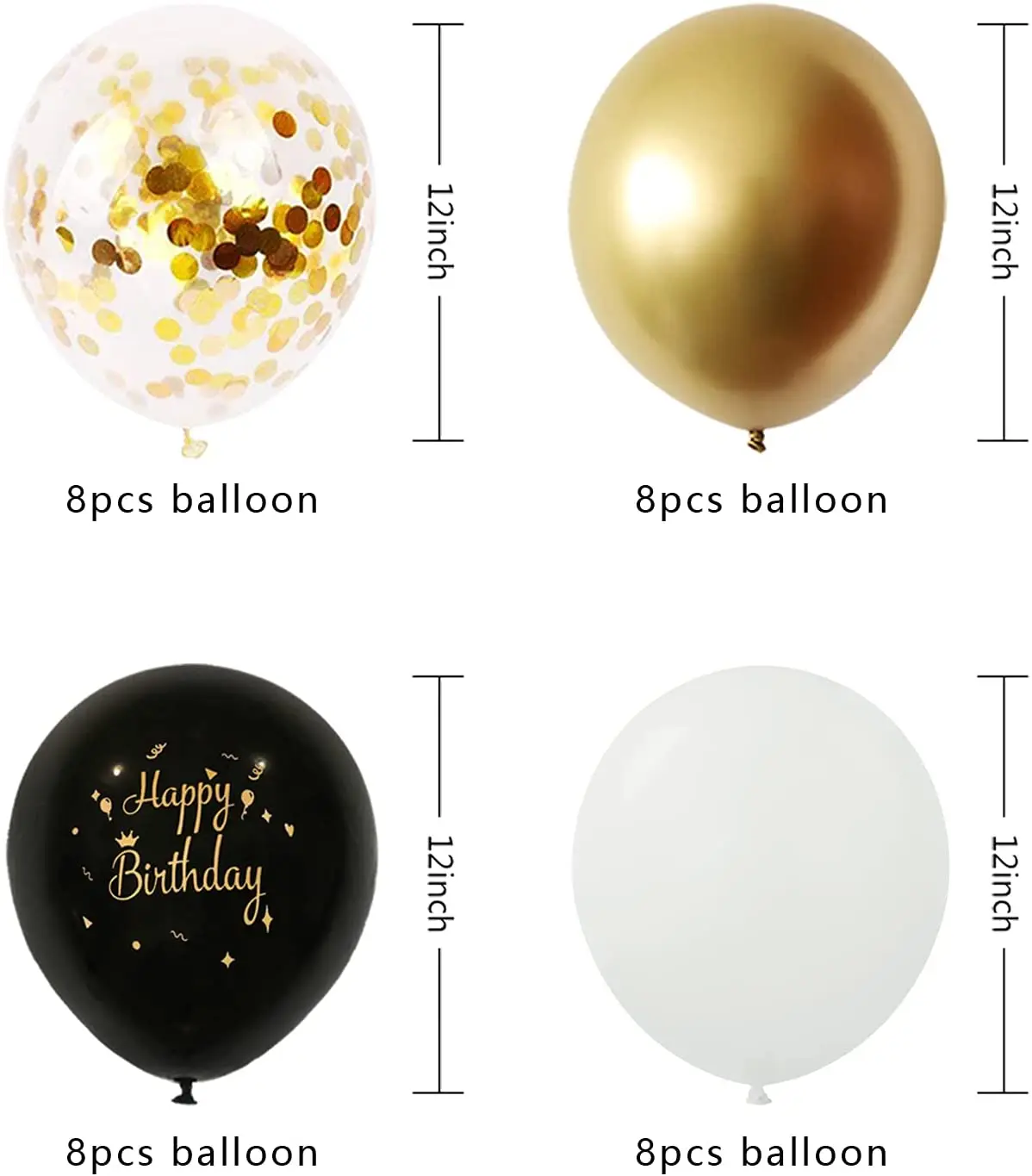 Black Paper Plate Cups Napkins Happy Birthday Plates Decoration Disposable Tableware Set Party Supplies