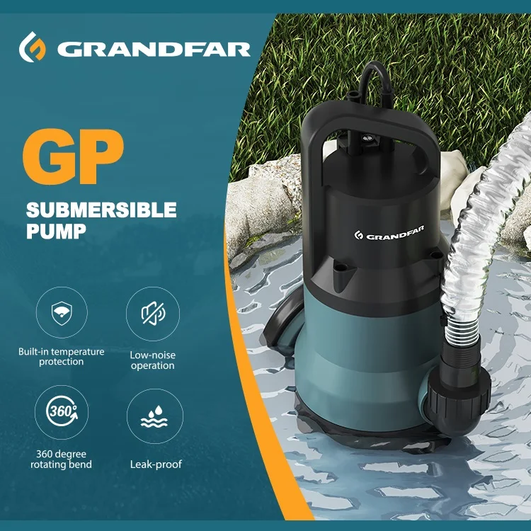 GRANDFAR GP 1.2HP 0.9kw Submersible Garden Water Pump 220v Customization High Quality Electric clean water Fountain Water Pump