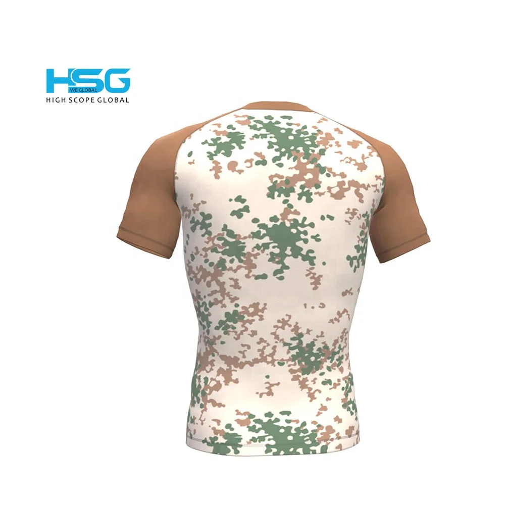 Hot seling best design customized Rash guard short sleeve  manufacturer design your own mma rash guard
