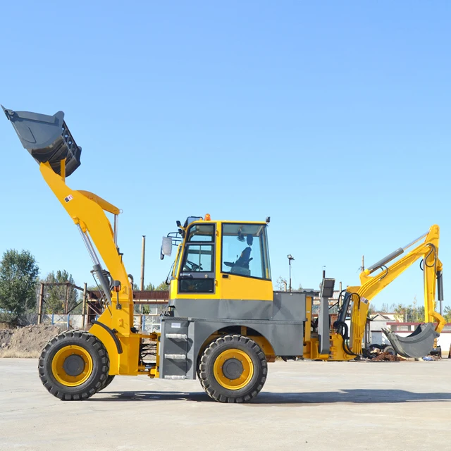 Diesel Mini Backhoe loader 8 ton CE EPA China Sale 4 wheel drive new backhoe and loader Applicable earthmoving machinery
