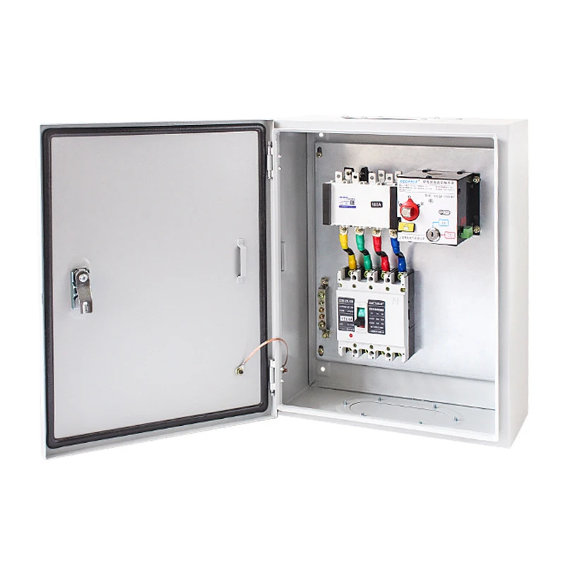 Factory Price ATS Automatic Change Over Switch 3P4P 63A 100A 160A Generator ATS switches with cabinet panel board mounted