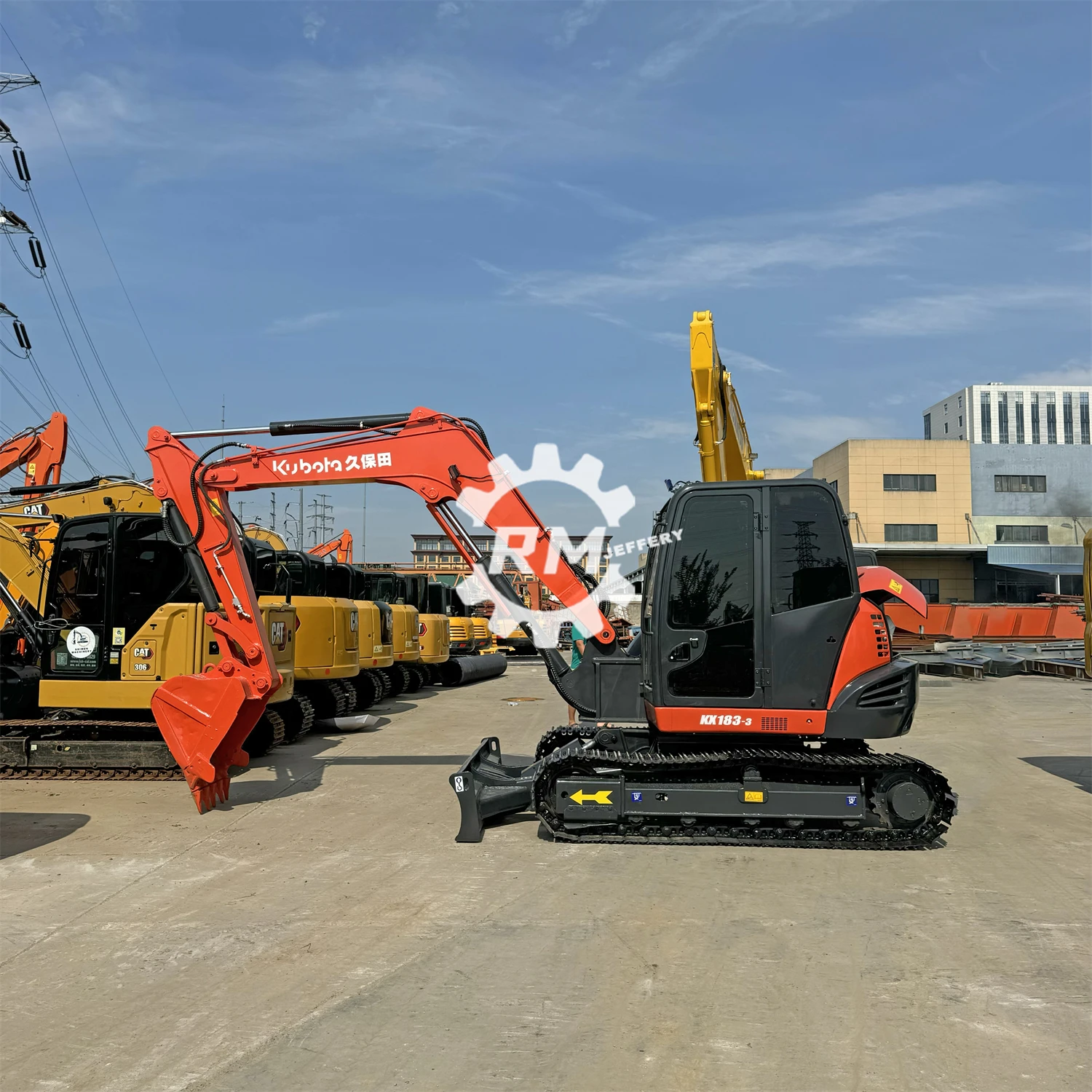Дешевый Подержанный мини-экскаватор kubota kx183 Бесплатная доставка низкая цена подержанный экскаватор kx155 kx165 kx185 в Шанхае