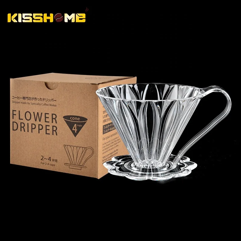 Coffee Funnel Drippe Heat-resistant resin Filter Cup Pour Over Coffee Maker Barista Accessories Cafe Maker Funnel Dripper