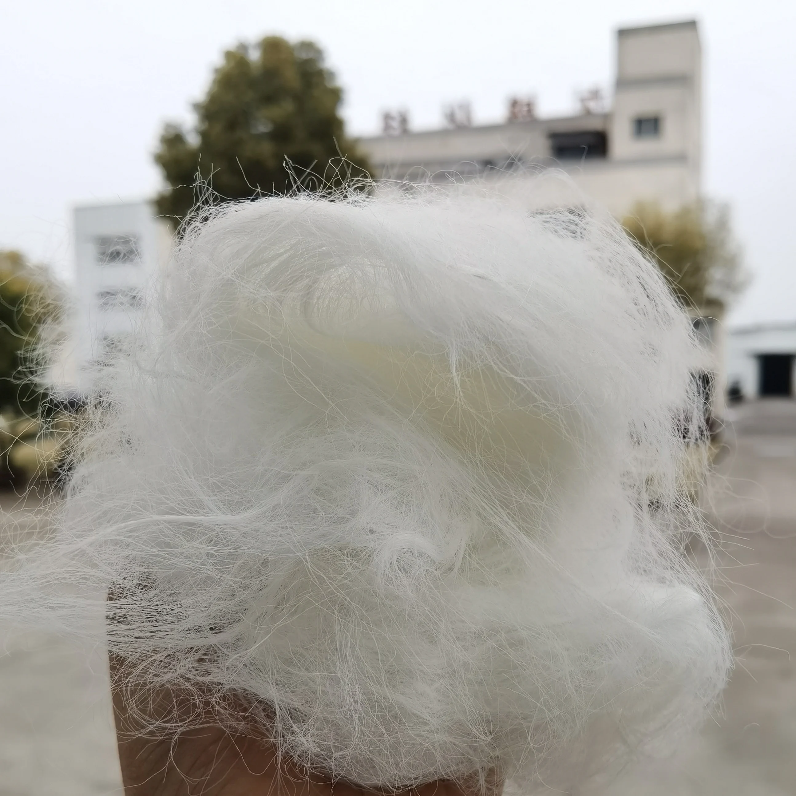 High quality Nylon fiber, angora type nylon  fiber, virgin white nylon fiber/7D*102mm for  Angora wool top