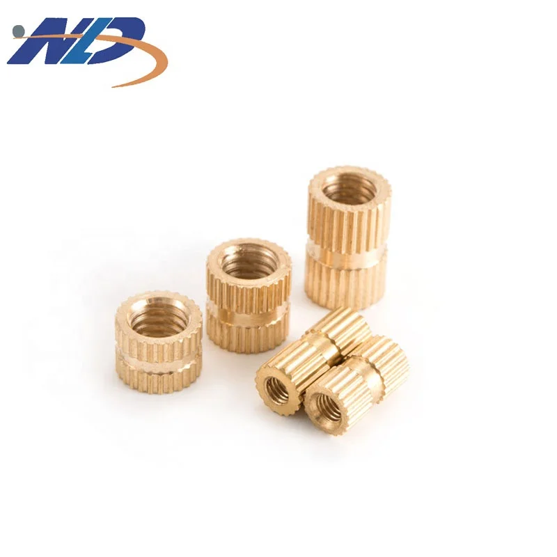 Wholesale heat set pipe fitting blind rivet knurled sleeve square stainless steel furniture m4 thread  insert brass nut (1600587913374)