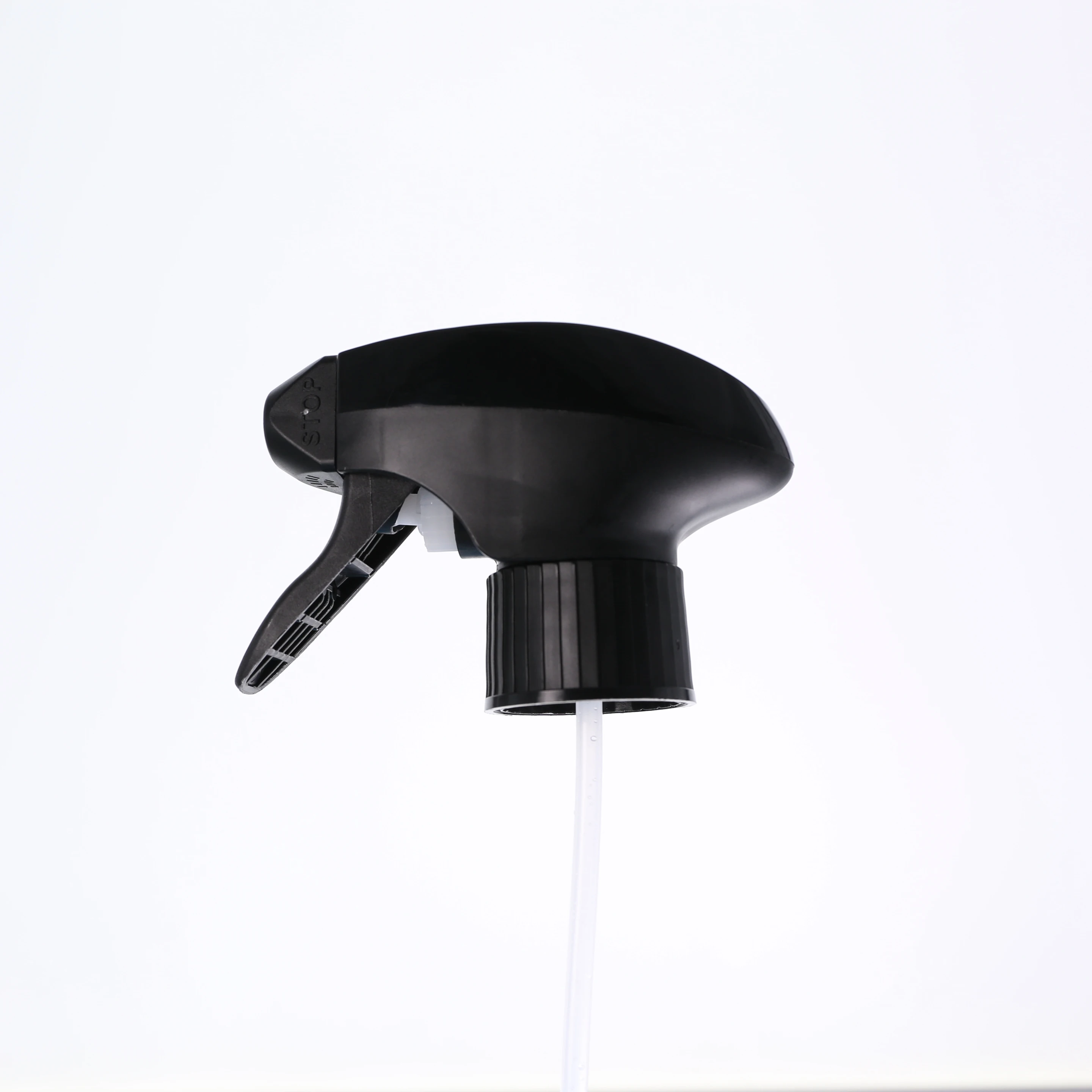 In Stock 28/410 All Plastic Matte Black Trigger Spray Pump For Disinfecting Water With 500Ml Pet Bottle