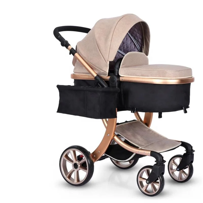 Colorful design portable foldable compact stroller with rocking function