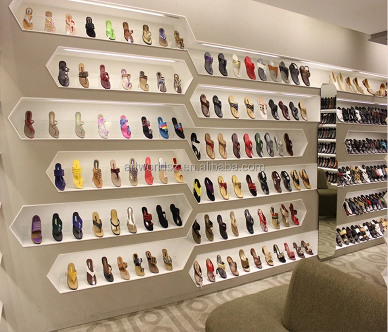 Artworld Displays Luxury Shoe Display Commercial Shoe Display Rack Retail Store Sports Shoe Stand Sneaker
