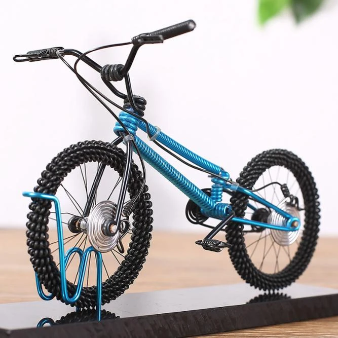 
Wholesale Vintage Home Decoration Iron Metal Craft Bicycle Model Rustic Looking Vintage Bicycle 