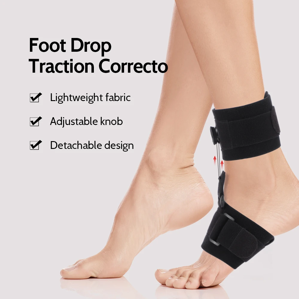 Comfortable Knob Adjustment Corrector, Orthosis Plantar Fascia Foot Rest Fixation, Ankle Brace Support for Tendonitis