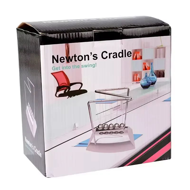 High Quality Customizable Metal Crafts Table Swinging Spheres Metal Newton Cradle