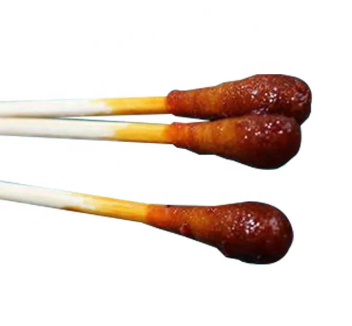 
High quality Wooden or plastic stick povidone lodine swabstick 