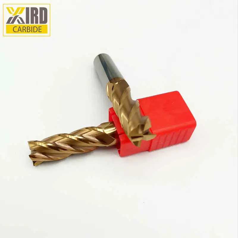 4 flute Solid Carbide speed tiger carbide end mill For Hardness steel
