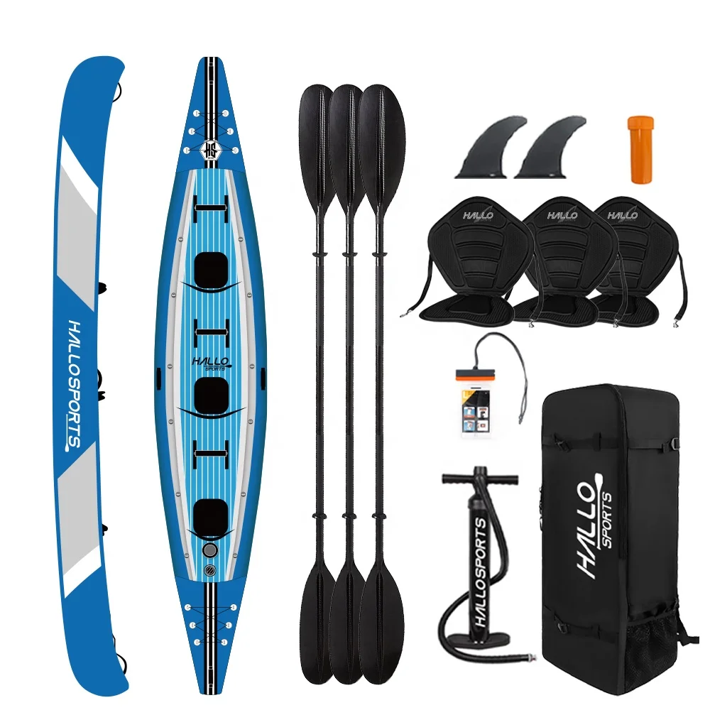 Hallosports K017 folding patrol inflatable boat kayak