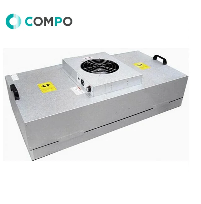 Updated Fan Filter Unit HEPA-Filter Laminar Flow Hood 22.6x22.6 Inch for Class 100 / ISO 5 Cleanliness Clean Room/Mycology Work/