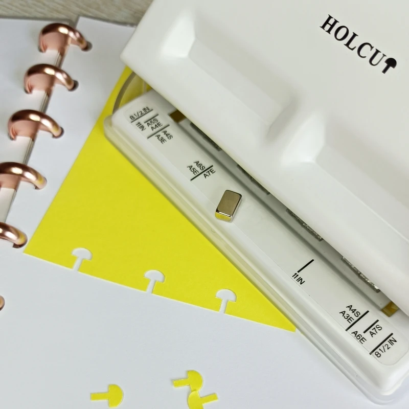 Mul-color Manual  Office Binding Paper Punching Machine Metal Mushroom 4 Holes Paper Punch