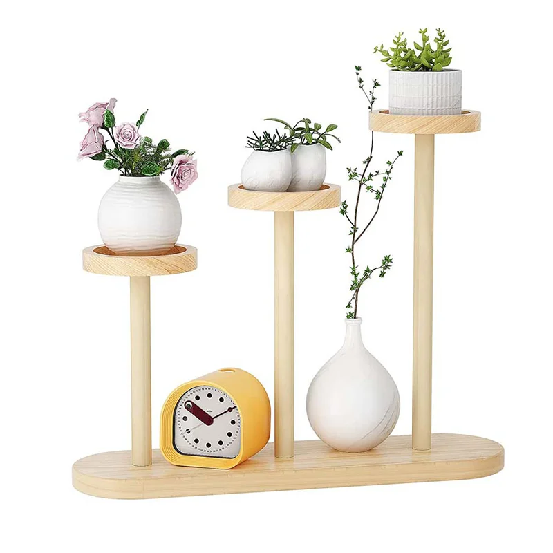 Small Mini Indoor 3 Tier Desktop Succulent Plant Flower Holder Rack Display Stand Shelf