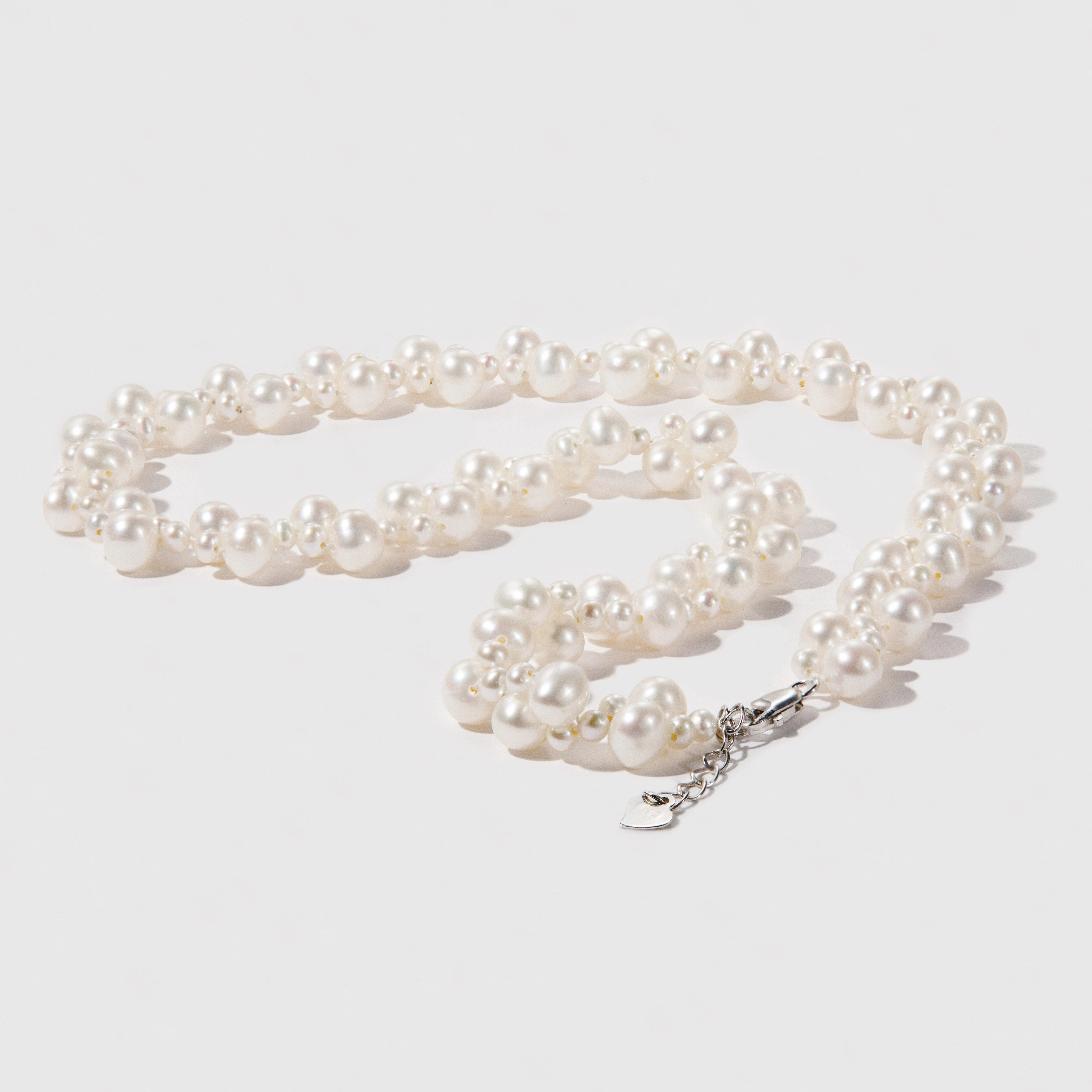 Best Sell 925 sterling silver freshwater pearl necklace Lace French clavicle necklace luxury customizable choker pearl necklace
