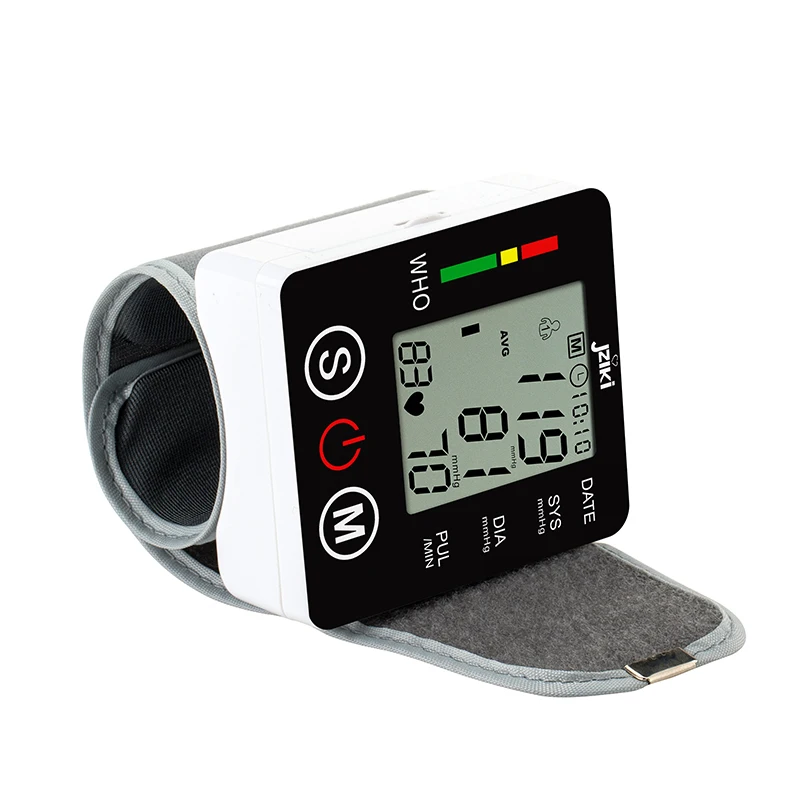 Factory Price JZIKI Sphyqmomanometer Intelligent Wrist Blood Pressure Monitor Mini Portable Tensiometer for Home Use
