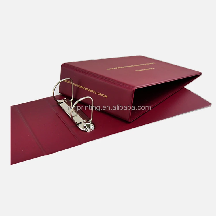 Wholesale custom imitation leather  A5 A4 B6 landscape ring binder